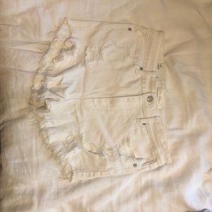NWT White denim shorts